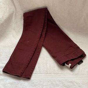 Burgundy H&M jeggings